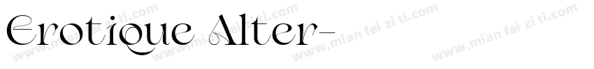 Erotique Alter字体转换